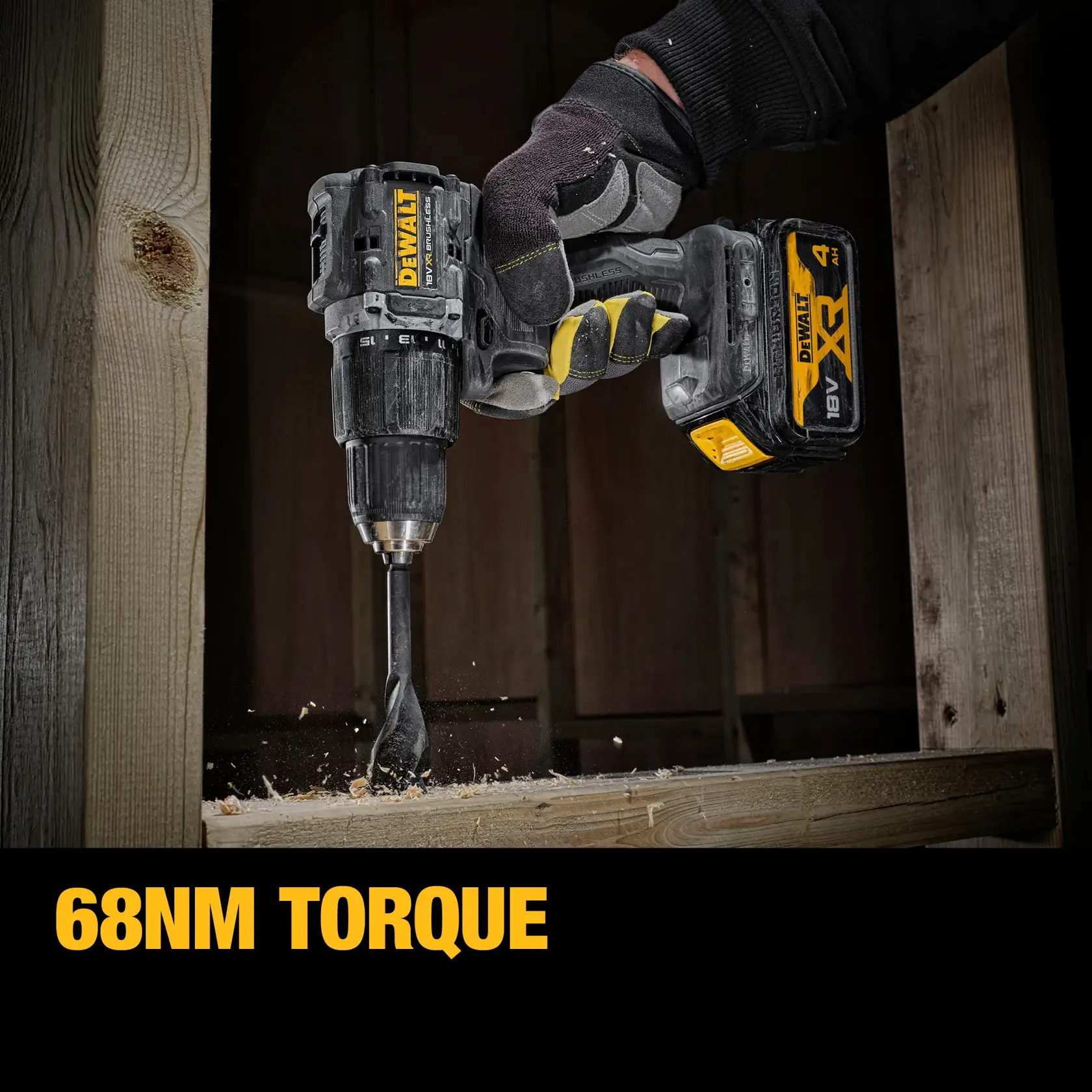 DEWALT® 18V XR® Brushless 100 Year Hammer Drill Driver - 2 X 4AH