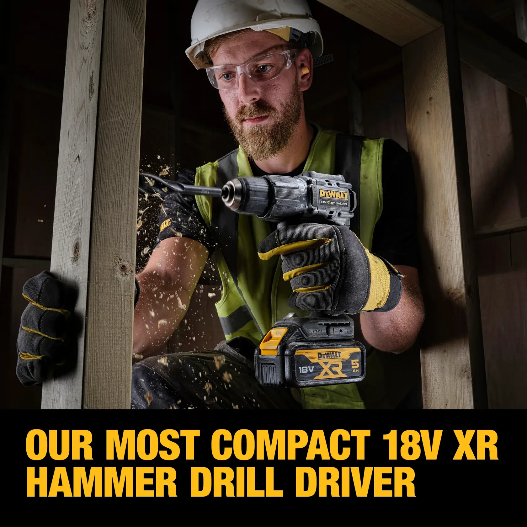 DEWALT® 18V XR® Brushless 100 Year Hammer Drill Driver - 2 X 5AH