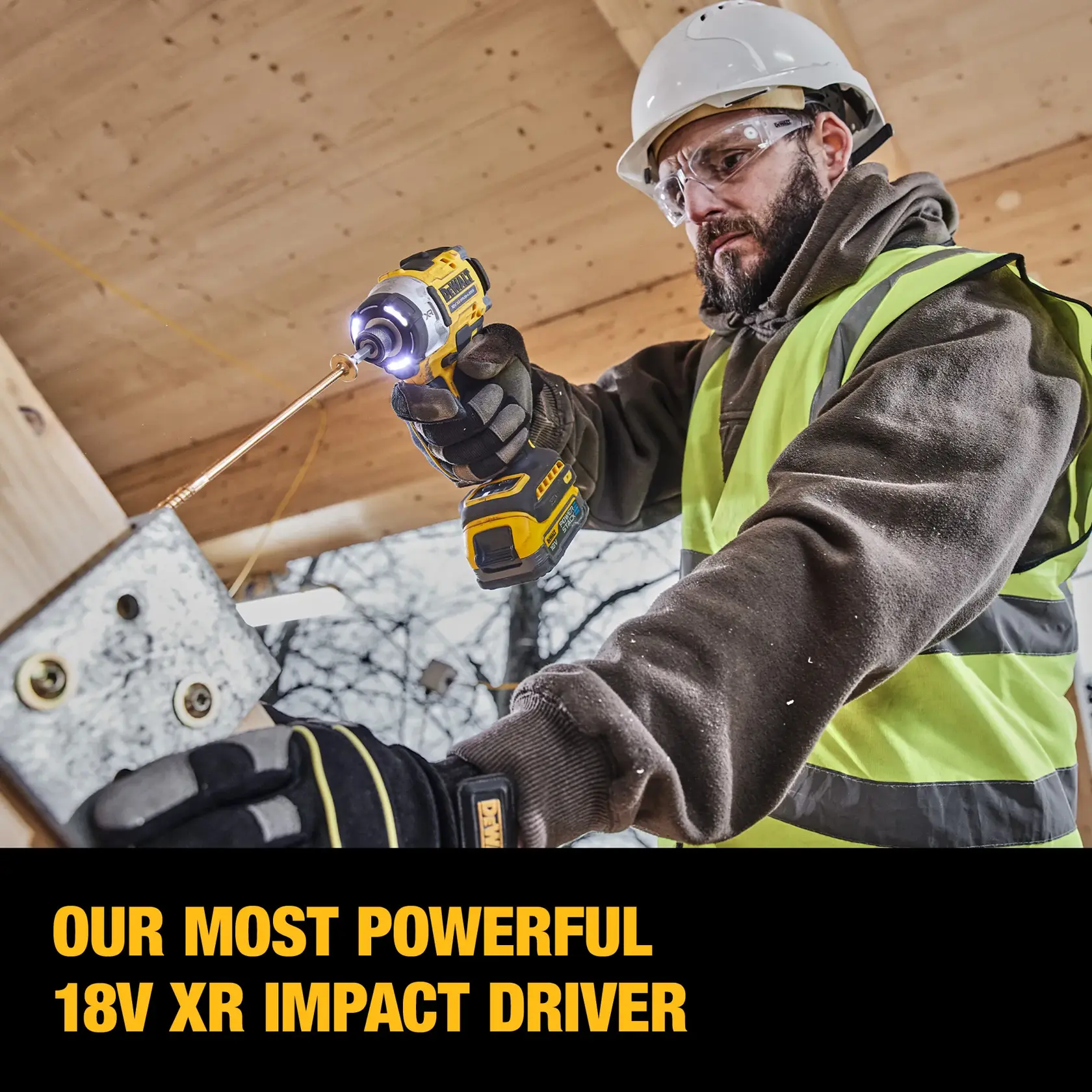 DEWALT® 18V XR® Brushless Premium Impact Driver - 2 X 1.7Ah POWERSTACK Battery
