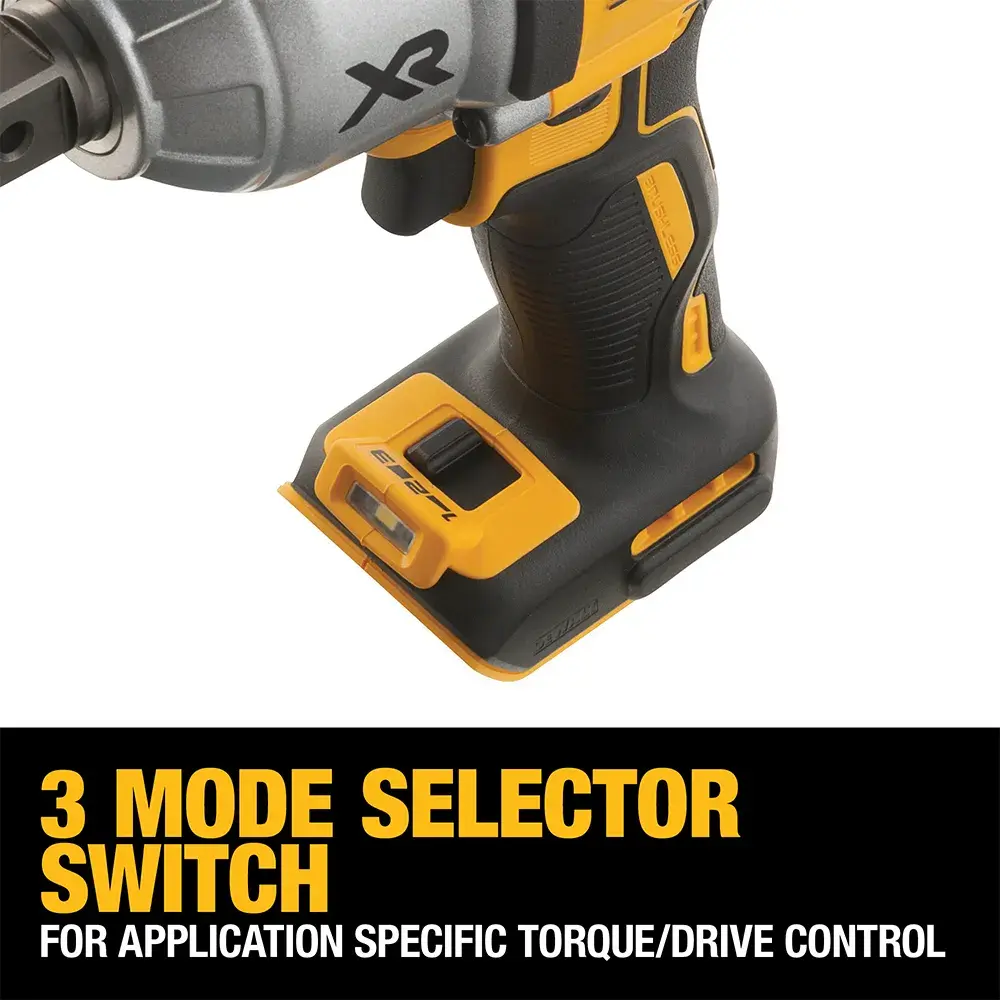 18V XR® Brushless 3/4" Detent Pin High Torque Impact Wrench - Bare Unit