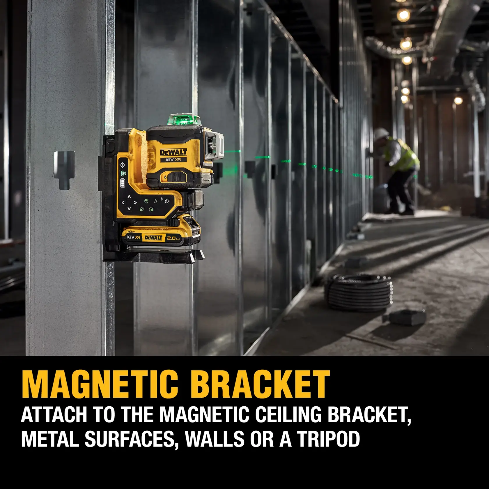 DEWALT® 18V XR® 3x360 Remote Control Laser
