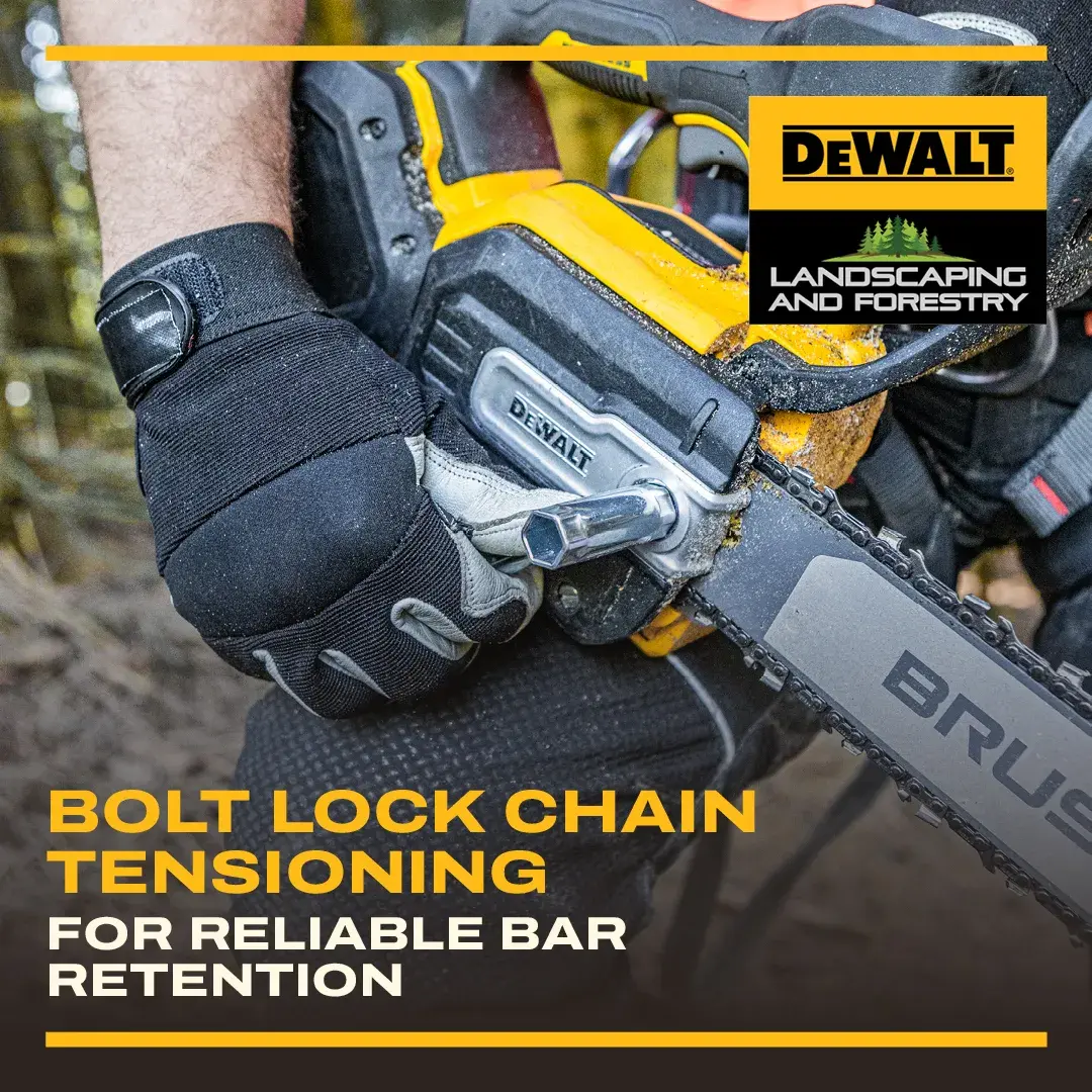 DEWALT® 54V XR FLEXVOLT® 35cm Top Handle Chainsaw - 1 x 9Ah