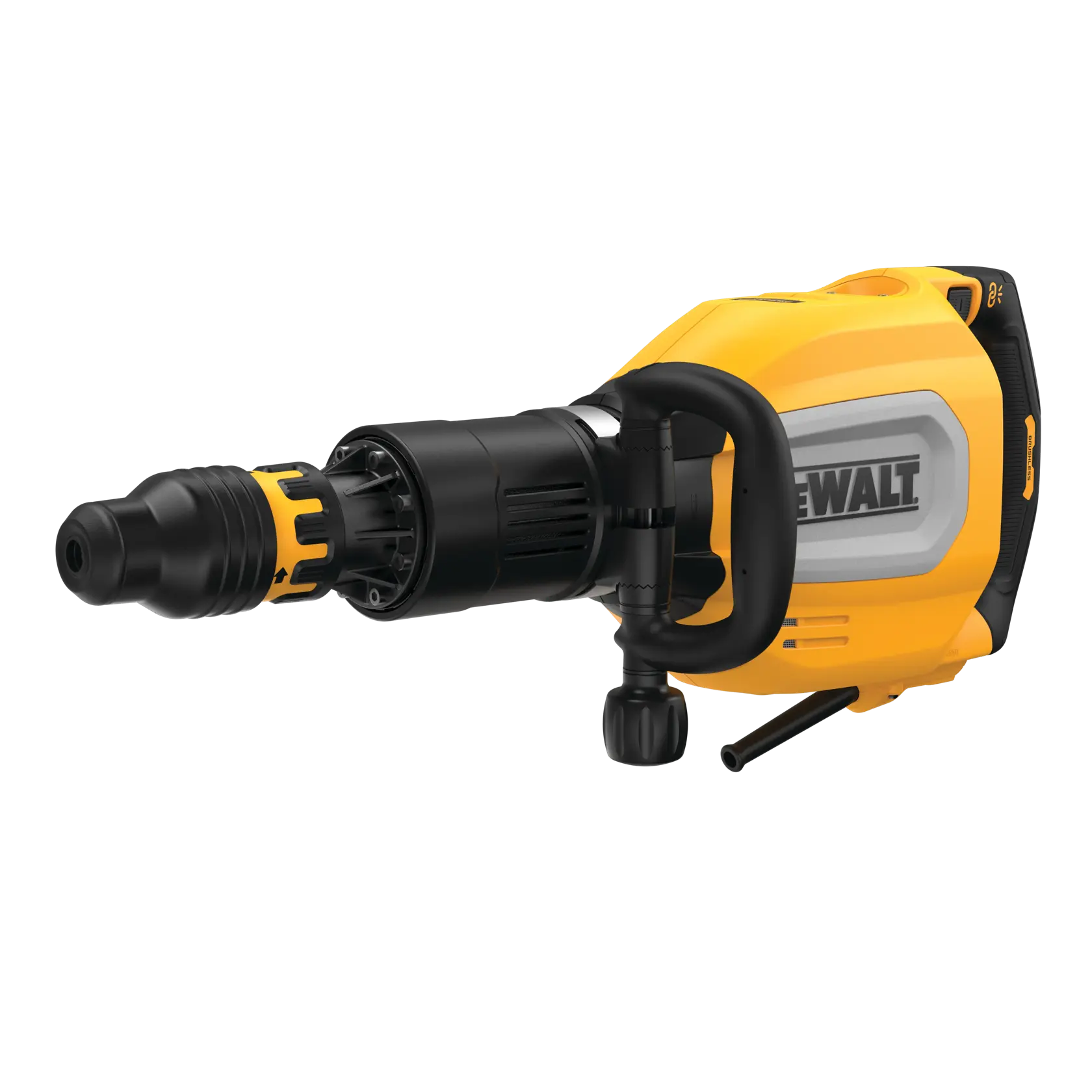 DEWALT D25911K yellow and black demolition hammer photographed on a white background.