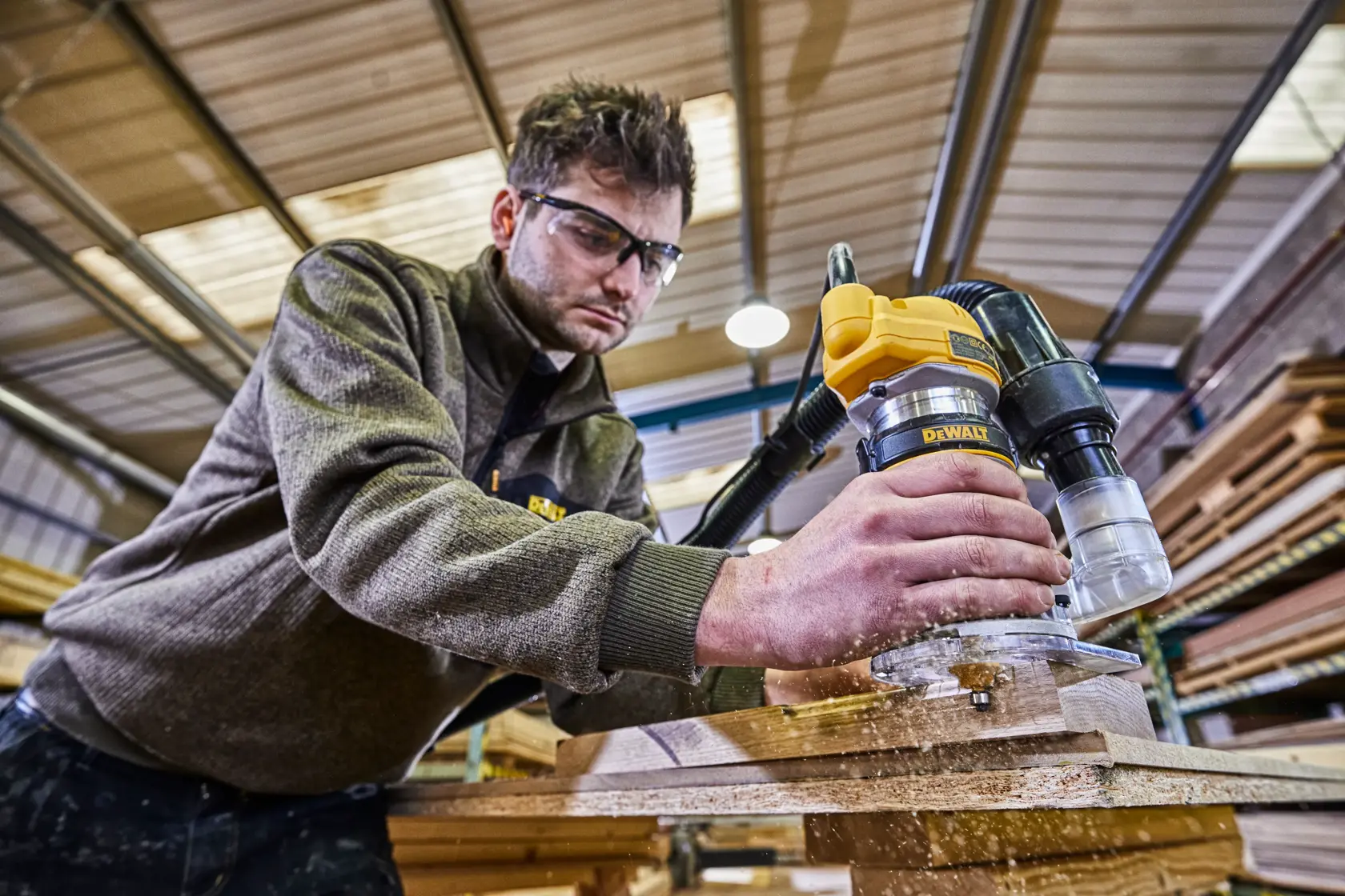 DEWALT® 900W 1/4" Fixed Base Router