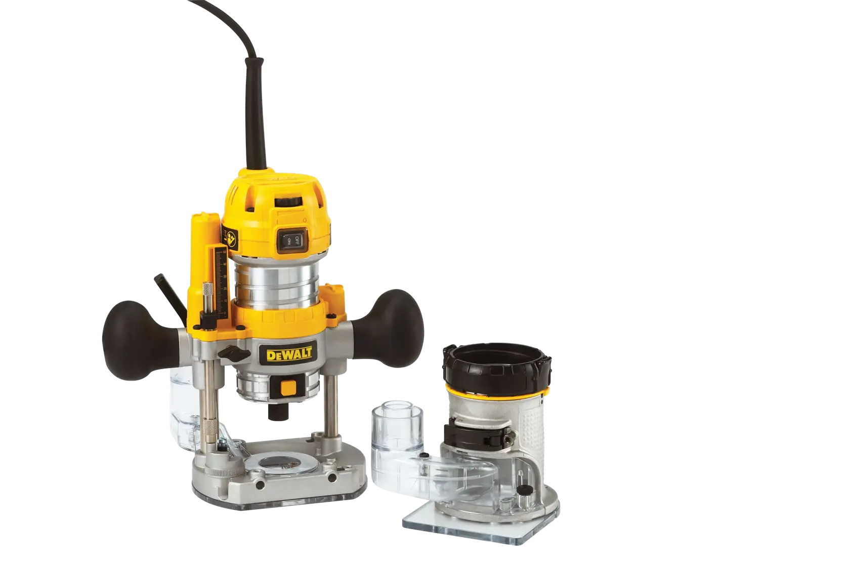 DEWALT® 900W 1/4" Plunge & Fixed Base Router