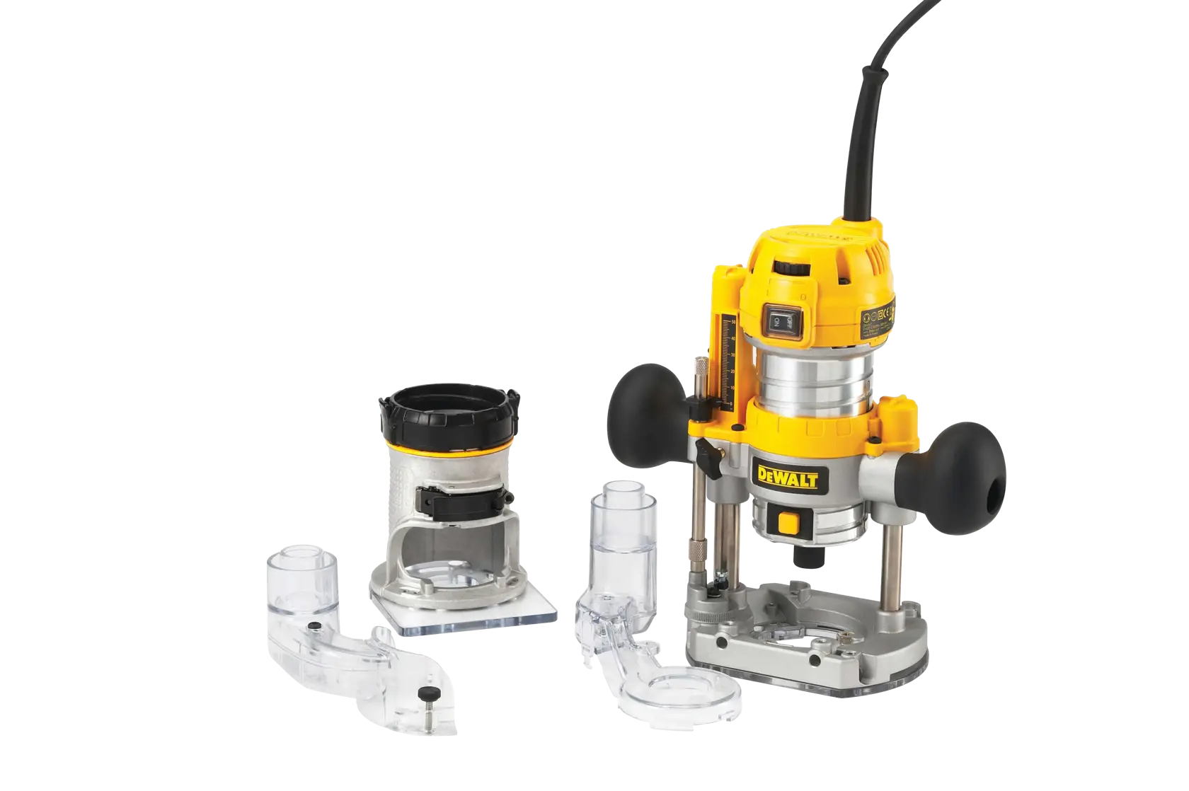 DEWALT® 900W 1/4" Plunge & Fixed Base Router