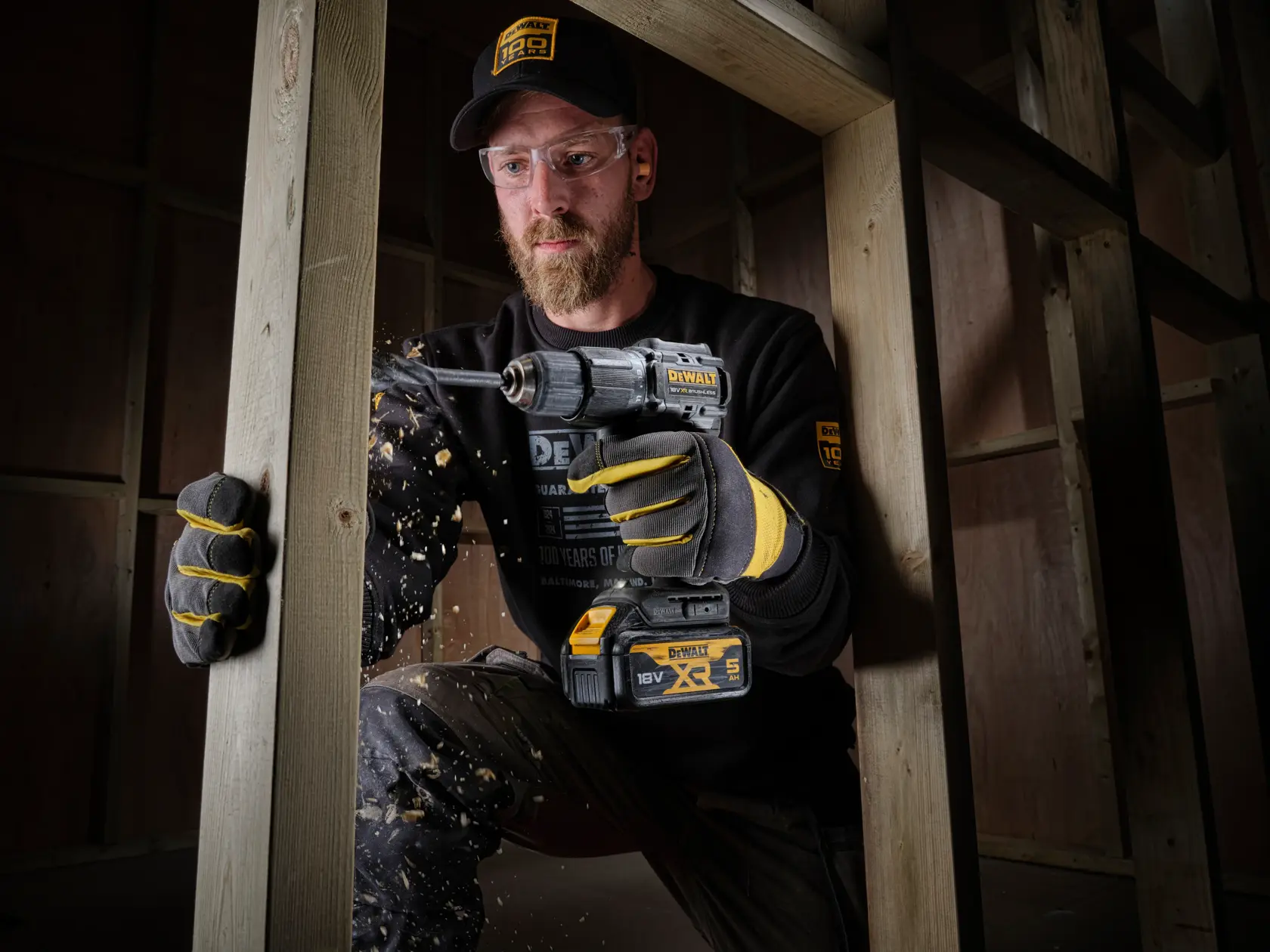 DEWALT® 18V XR® Brushless 100 Year Hammer Drill Driver - 2 X 5AH
