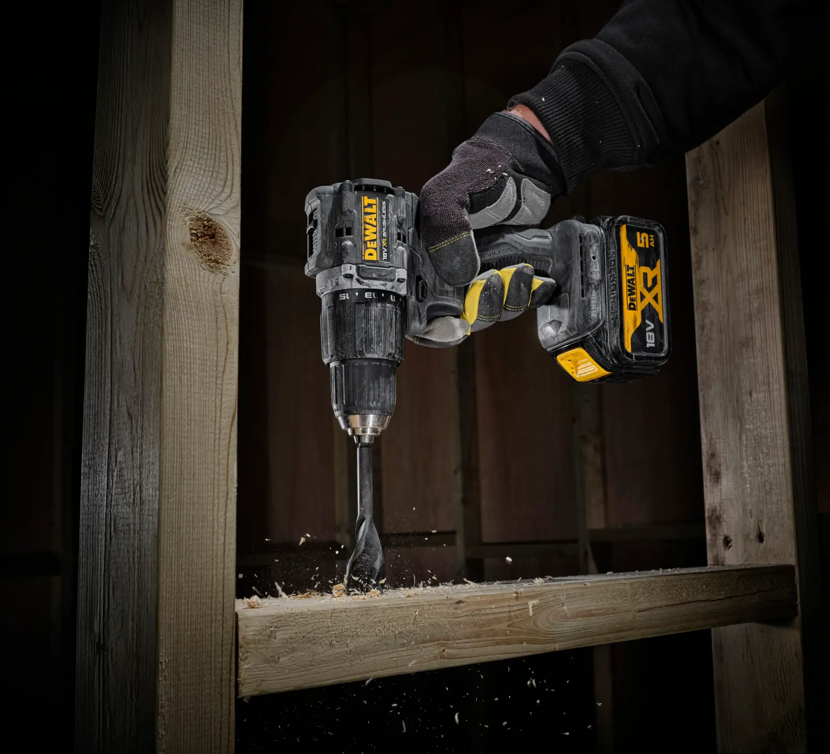 DEWALT® 18V XR® Brushless 100 Year Hammer Drill Driver - 2 X 5AH