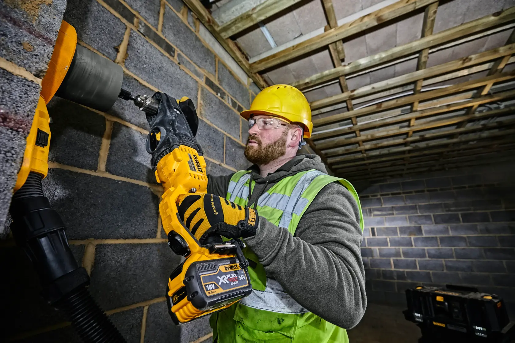 54v XR® Brushless Right Angle Stud, Joist And Core Drill - Bare Unit