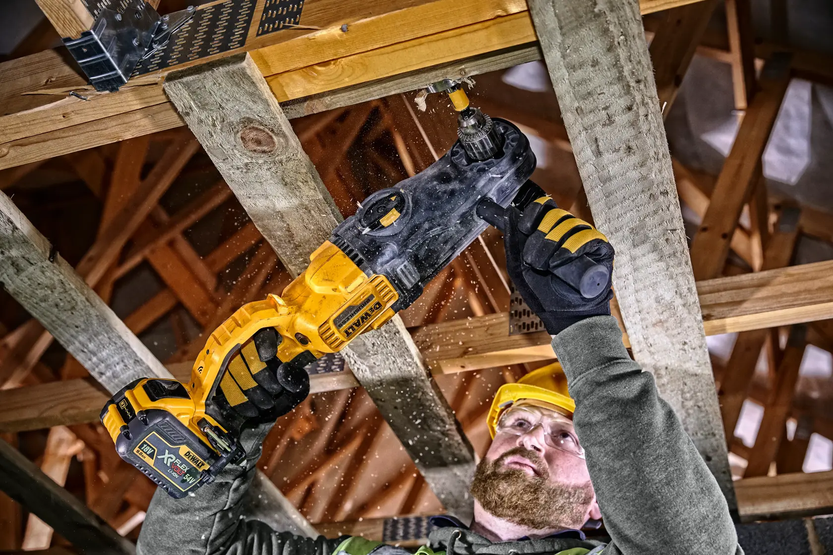 54v XR® Brushless Right Angle Stud, Joist And Core Drill - Bare Unit
