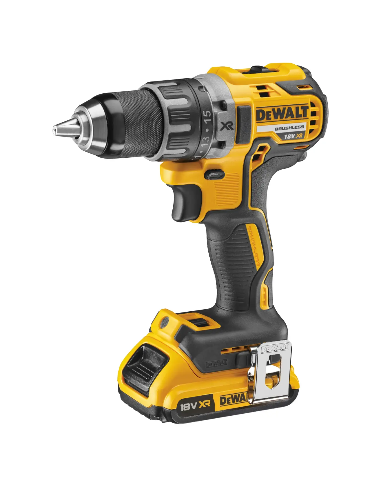 DEWALT® 18V XR® Brushless Drill Driver - 2 X 2Ah Batteries