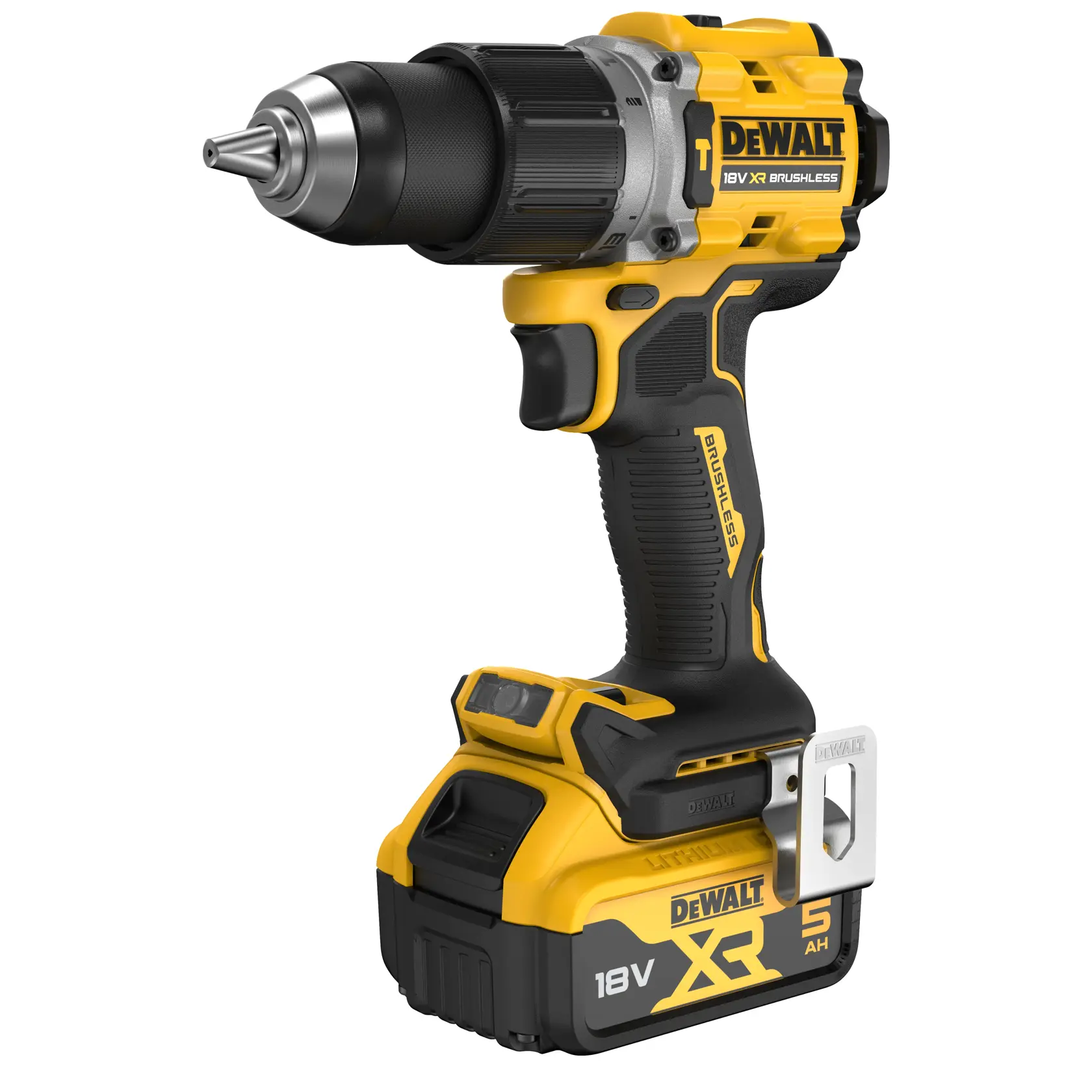 DEWALT® 18V XR® Brushless Hammer Drill Driver - 2 X 5Ah Batteries