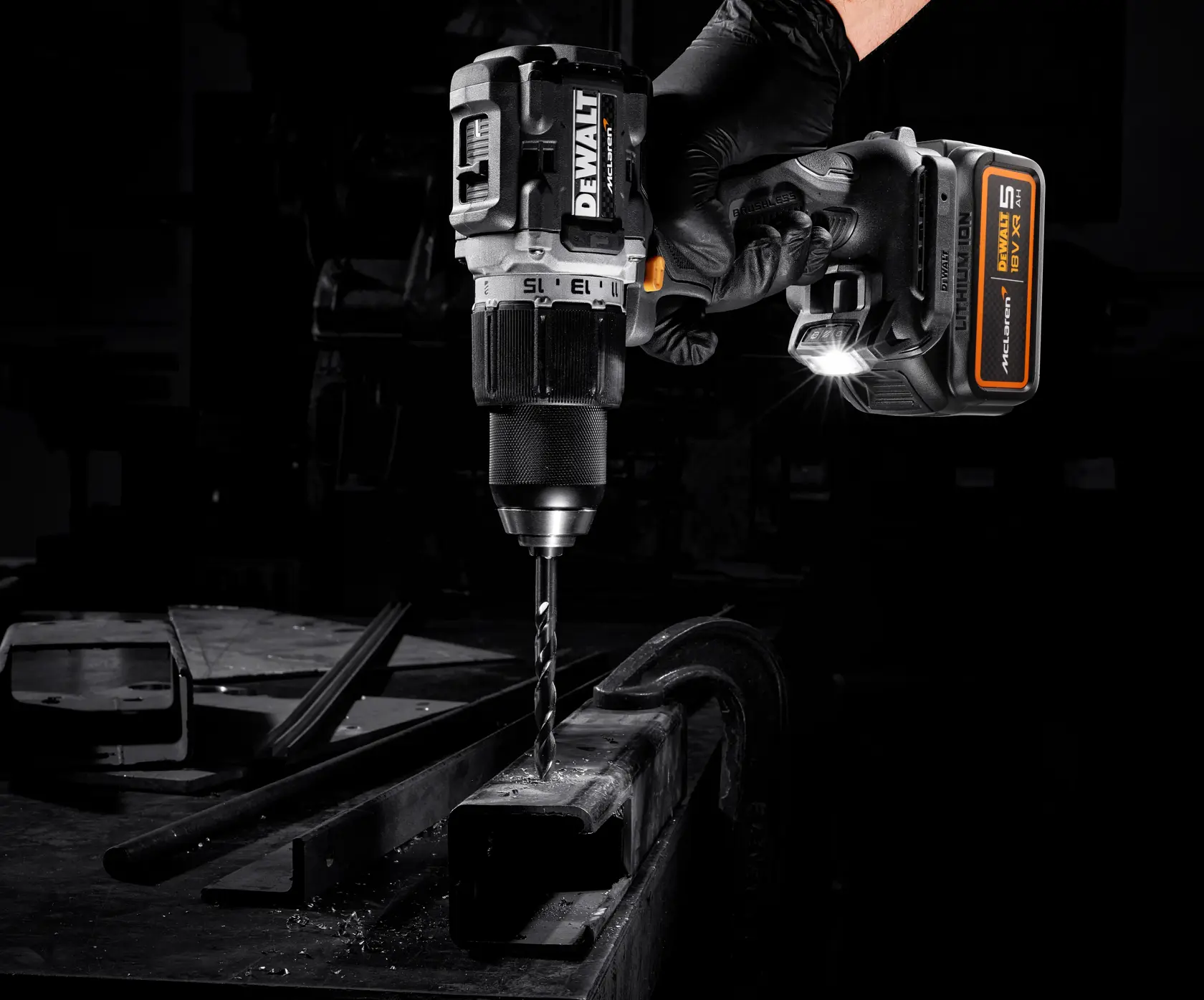DEWALT® x McLaren F1 Team 18V XR® Brushless Hammer Drill Driver - 1 x 5AH