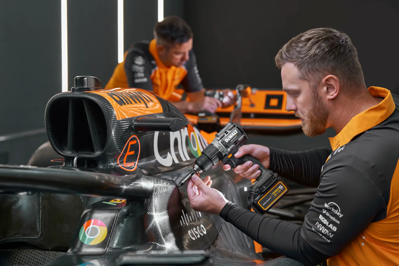 DEWALT® x McLaren F1 Team 18V XR® Brushless Hammer Drill Driver - 1 x 5AH
