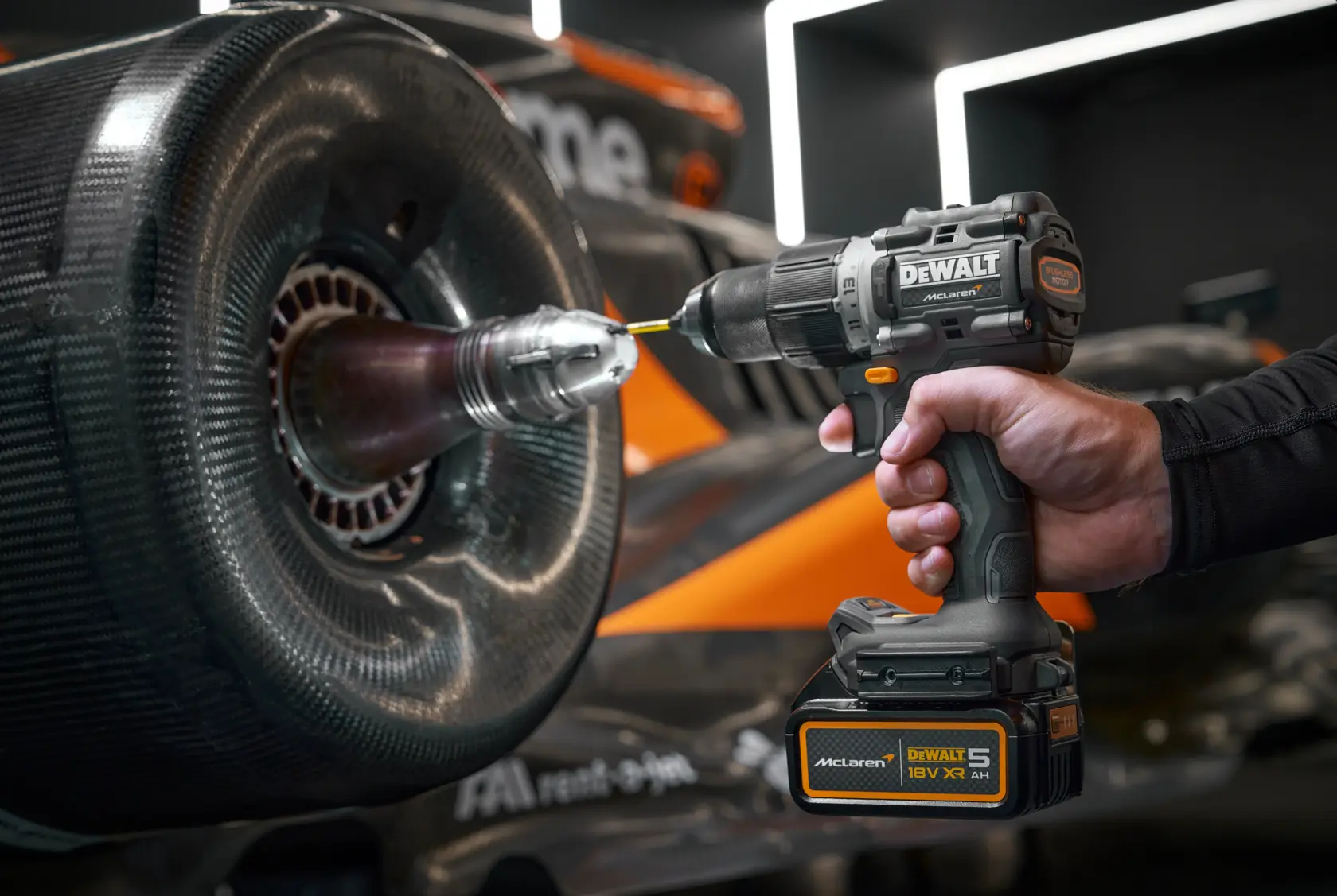 DEWALT® x McLaren F1 Team 18V XR® Brushless Hammer Drill Driver - 2 x 5AH