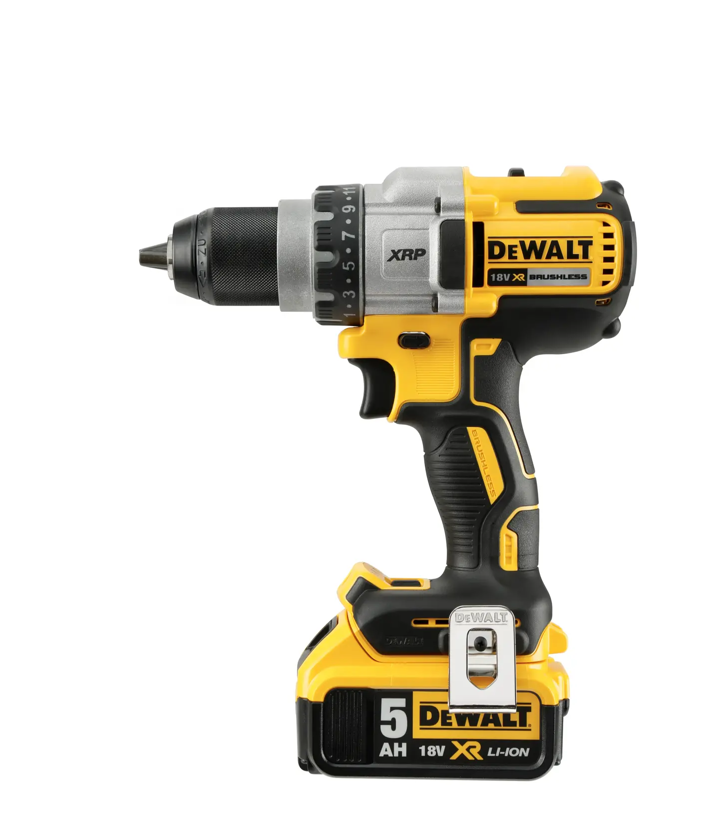 DEWALT® 18V XR® Brushless Premium Drill Driver - 2 X 5Ah Batteries