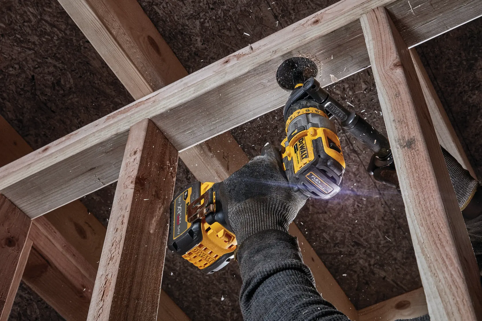 DEWALT® 18V XR® XRP Hammer Drill Driver With FLEXVOLT® ADVANTAGE (1 X 9 Ah)