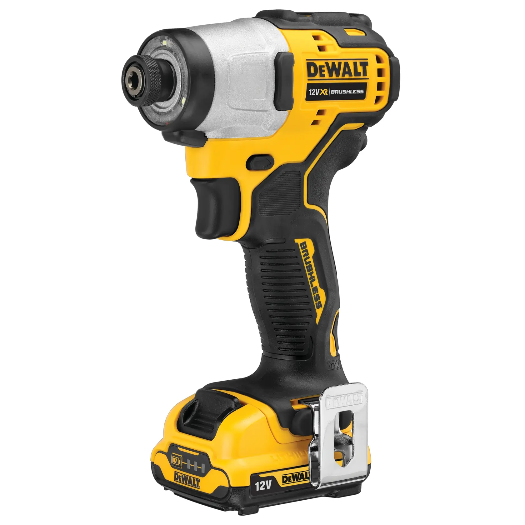 DEWALT® 12V XR® Brushless Compact Impact Driver - 2 X 2Ah