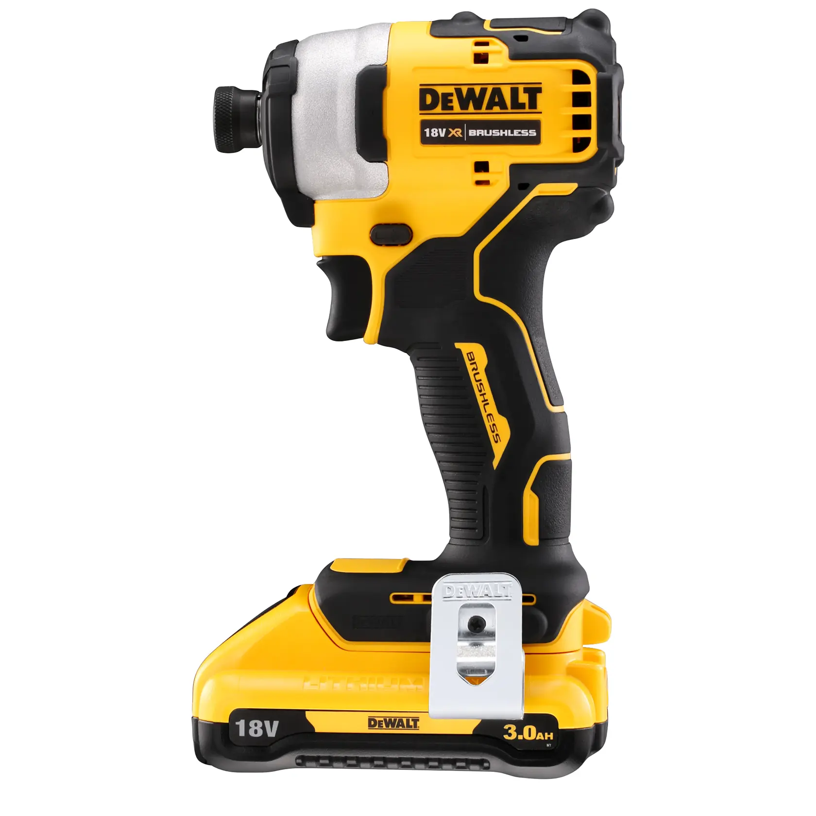 DEWALT® 18V XR® Brushless Compact Impact Driver (2 X 3 Ah)