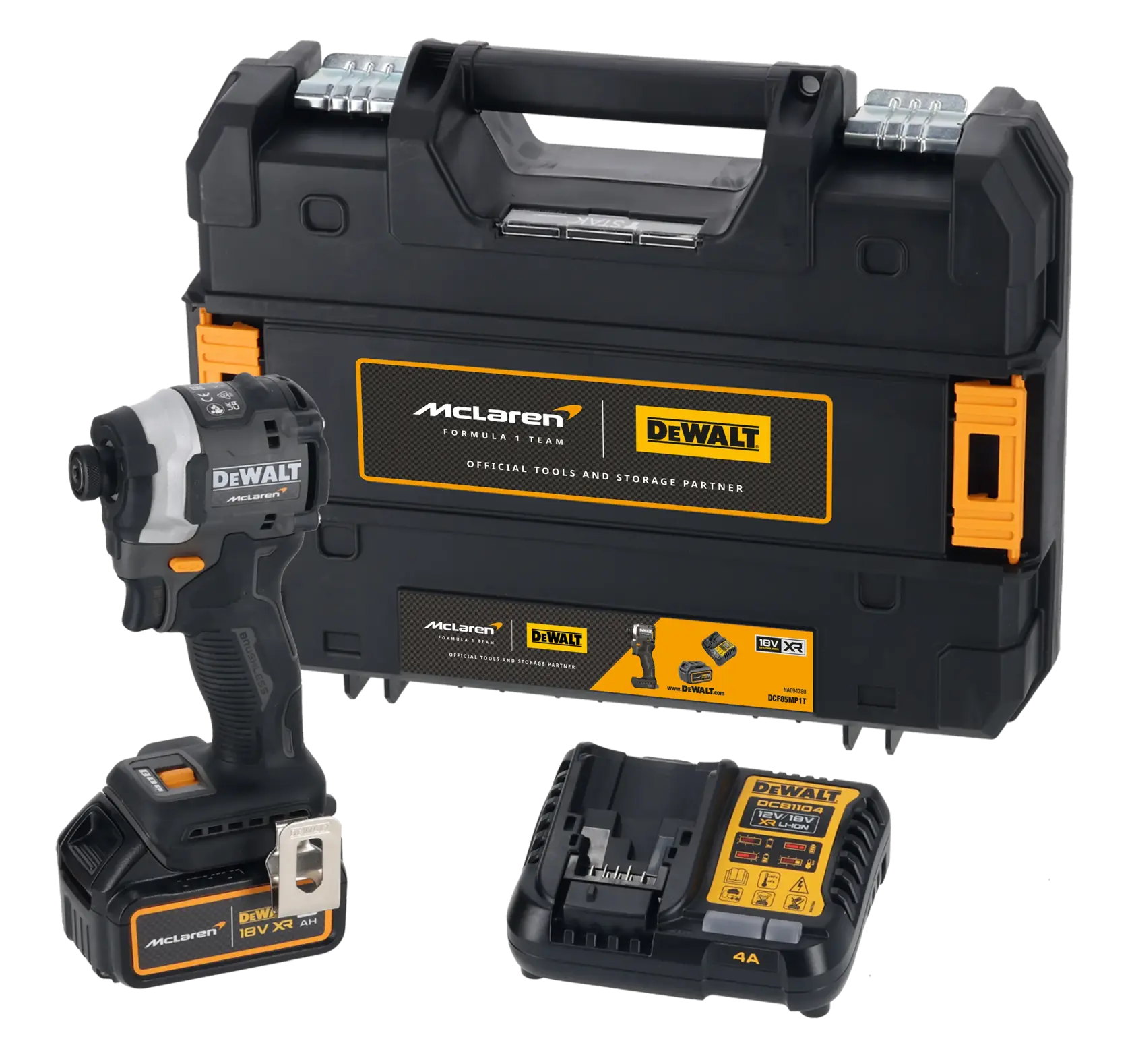 DEWALT® x McLaren F1 Team 18V XR® Brushless Impact Driver - 1 x 5AH