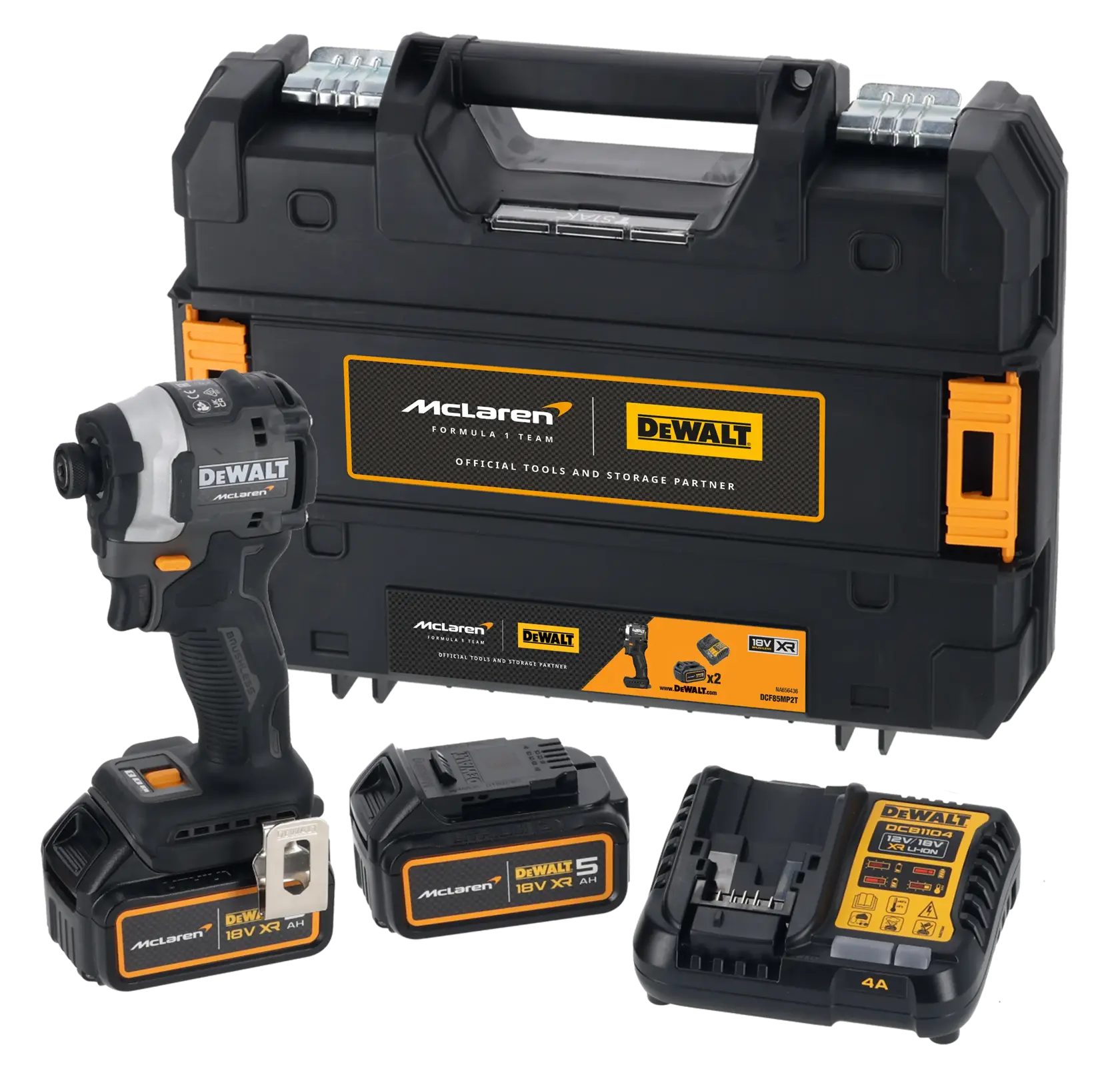 DEWALT® x McLaren F1 Team 18V XR® Brushless Impact Driver - 2 x 5AH