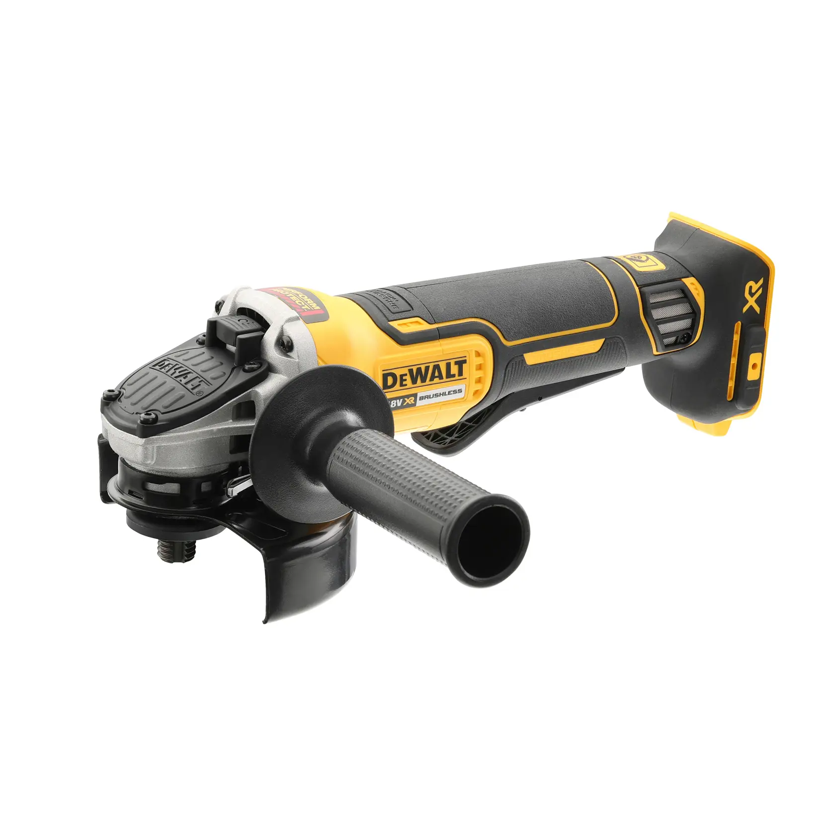 DEWALT cordless tool for photography, SKUs DCG406N, DCZ409P2-XE, DCZ401P3-XE, DCG406, close-up view.