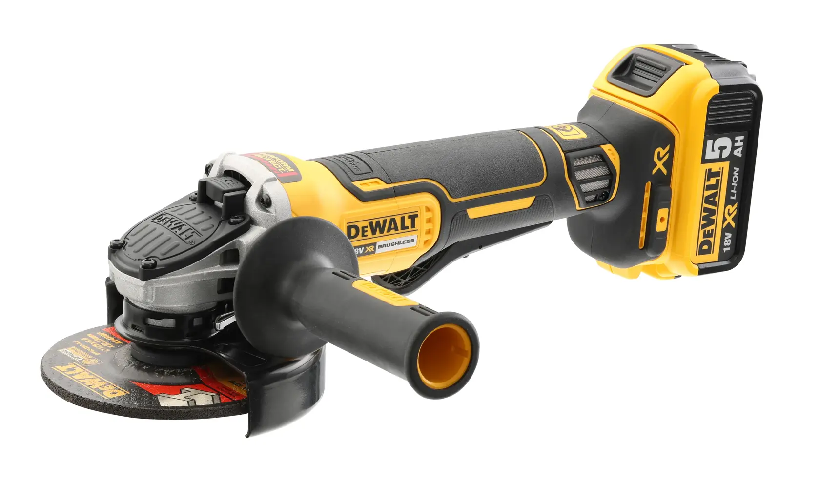 DEWALT® 18V XR® Brushless 125mm Paddle Switch Angle Grinder (Tool Only)