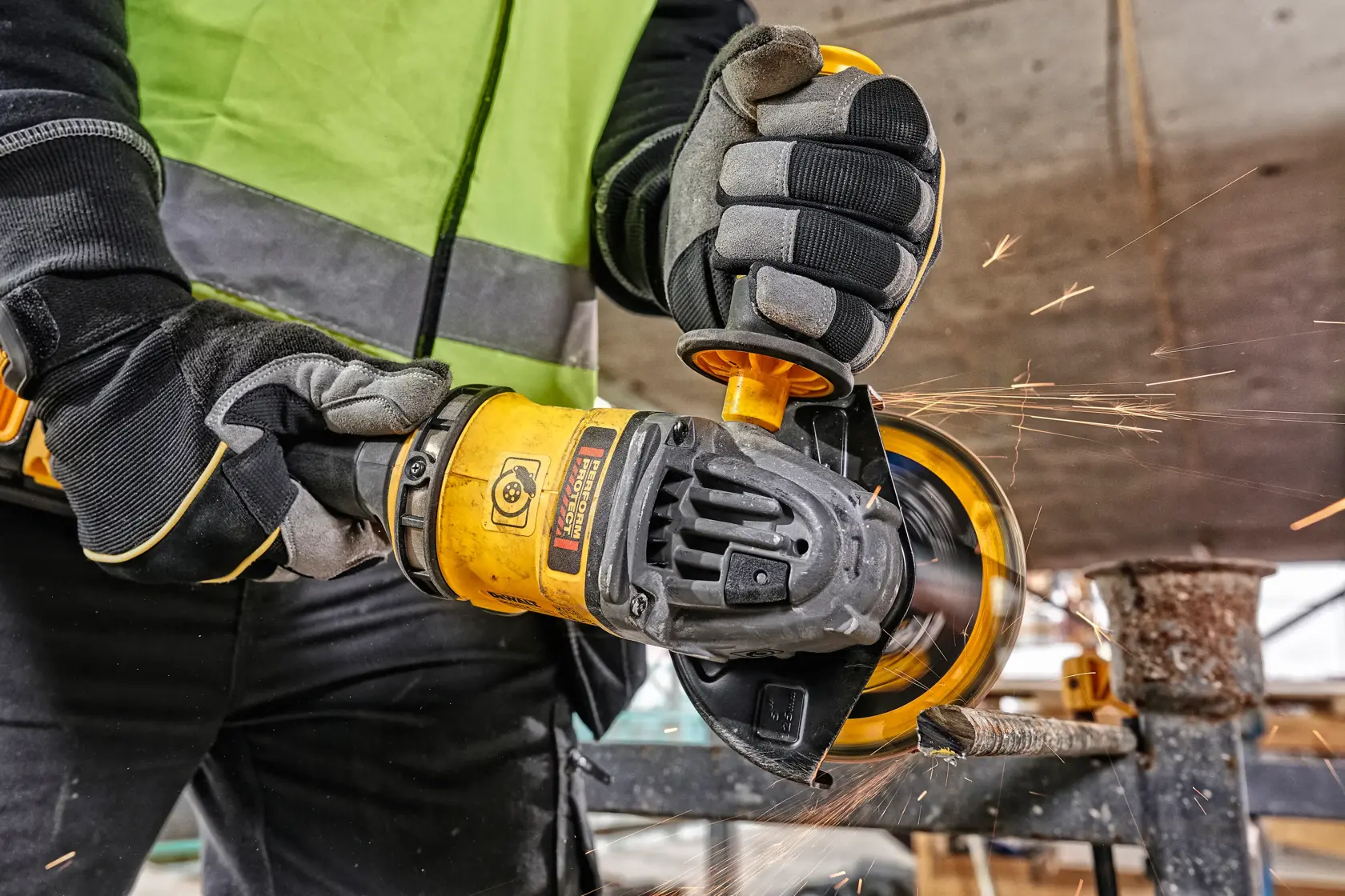 DEWALT® 54V XR Flexvolt® 125mm Side Handle Angle Grinder (Tool Only)