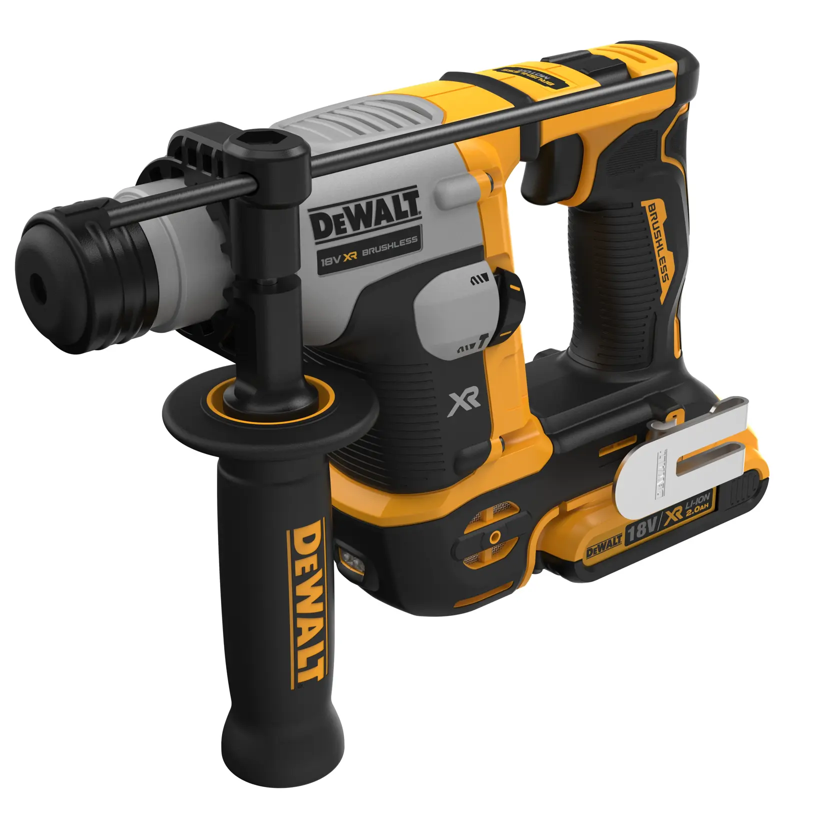 DEWALT® 18V SDS Plus XR® 16mm Brushless Hammer Drill - 2 x 2Ah