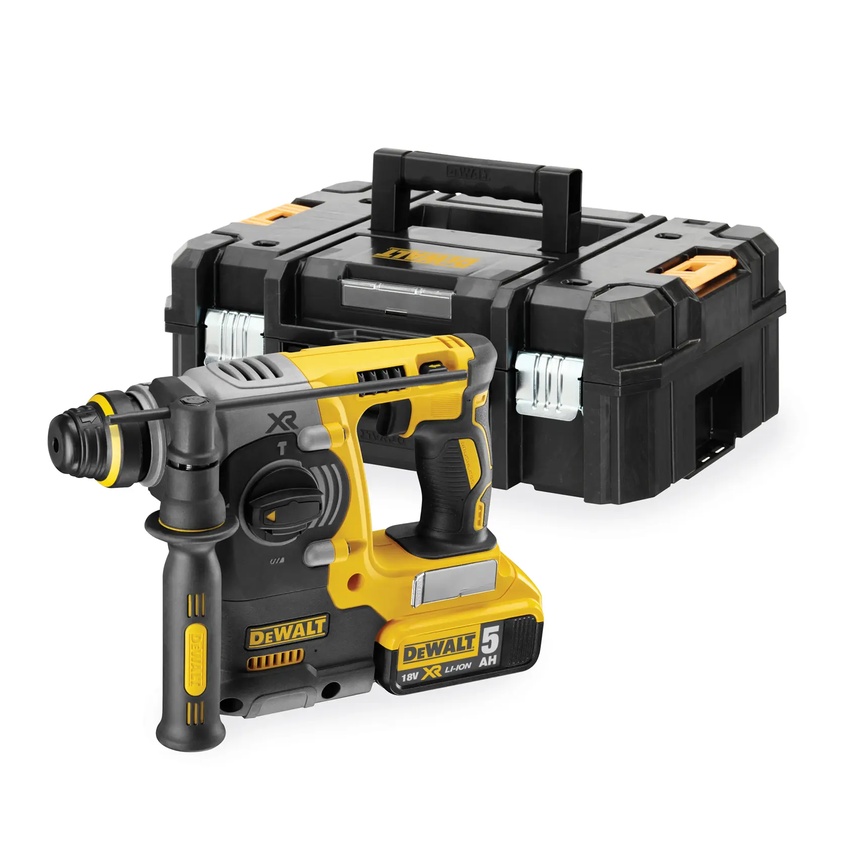 DEWALT® 18V XR® SDS Plus 24mm Brushless Hammer Drill - 2 X 5 Ah
