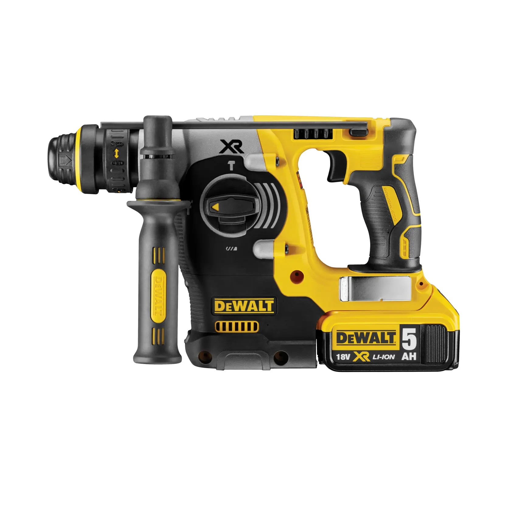 18V XR® Brushless 24mm SDS-Plus Hammer Drill With QCC - 2 X 5Ah