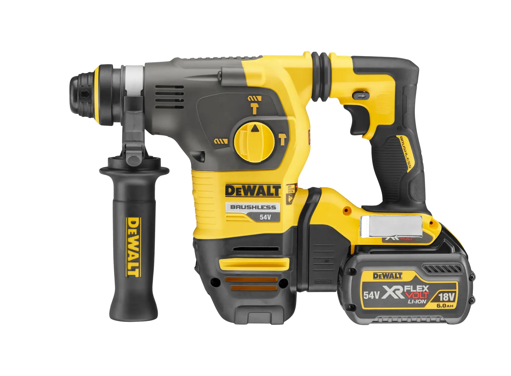 DEWALT® 54V XR FLEXVOLT® 28mm SDS Plus Hammer Drill - 2 X 6Ah