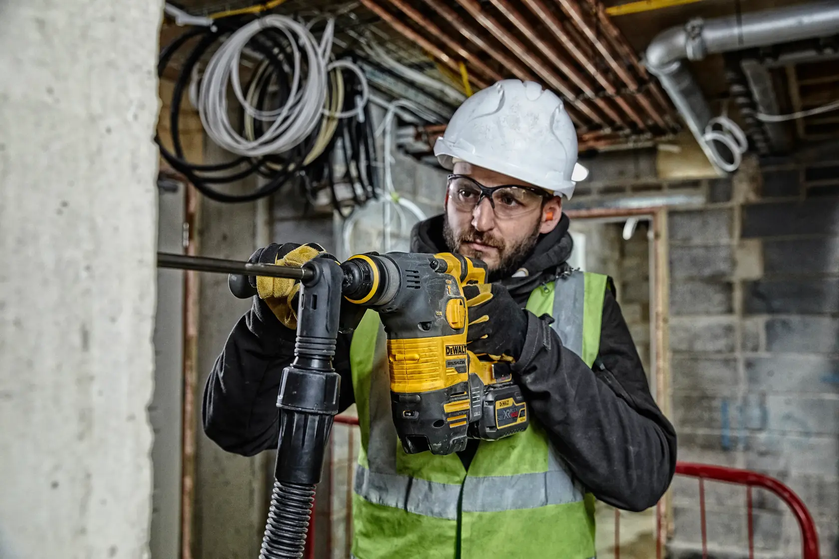 DEWALT® 54V XR FLEXVOLT® 28mm SDS Plus Hammer Drill - 2 X 6Ah