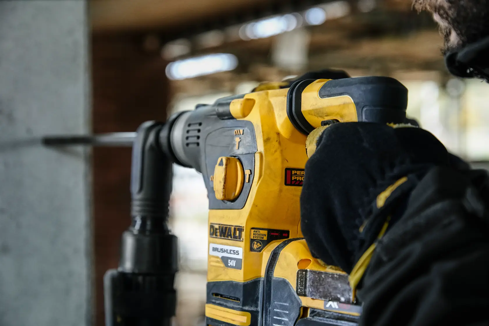 DEWALT® 54V XR FLEXVOLT® 28mm SDS Plus Hammer Drill - 2 X 6Ah