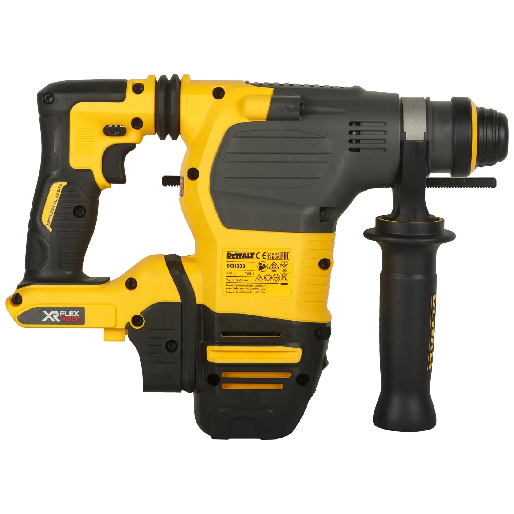 54v XR Flexvolt® Brushless 30mm SDS-plus Hammer Drill - Bare Tool Only