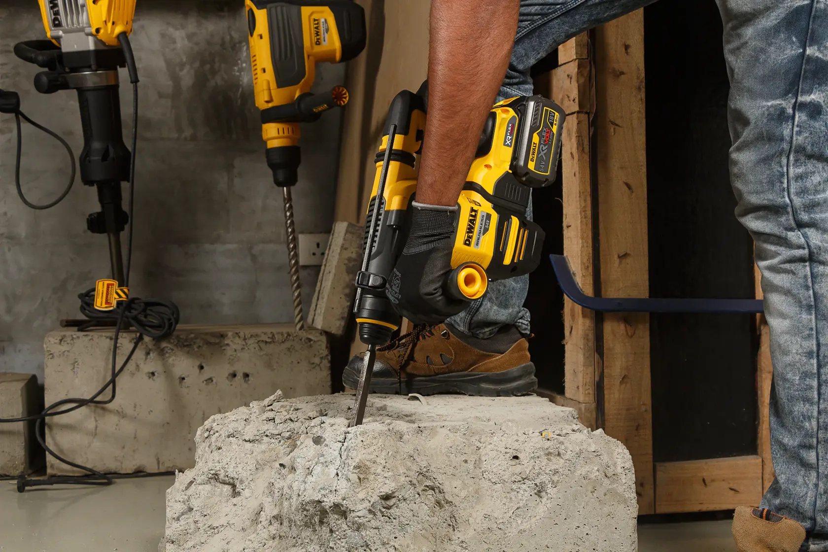 54v XR Flexvolt® Brushless 30mm SDS-plus Hammer Drill - Bare Tool Only