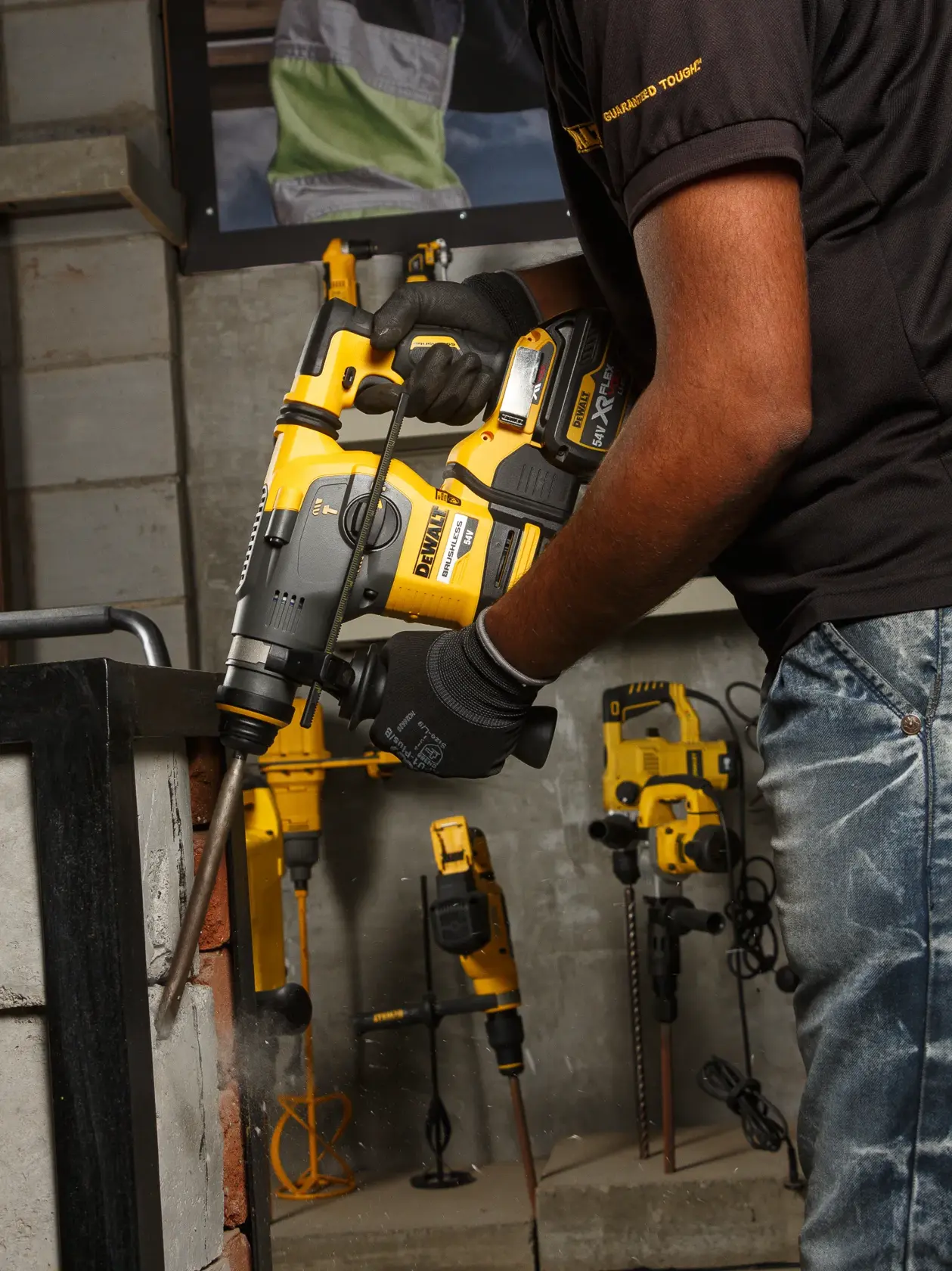 54v XR Flexvolt® Brushless 30mm SDS-plus Hammer Drill - Bare Tool Only