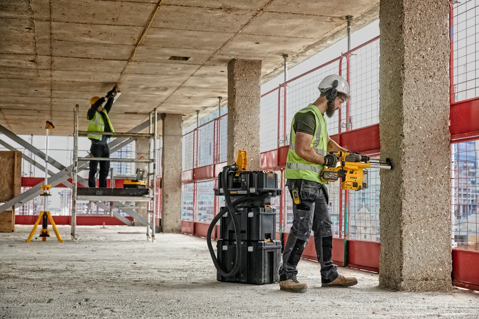 DEWALT® 54V XR FLEXVOLT® SDS Plus 30mm Hammer Drill With QCC - 2 X 9Ah