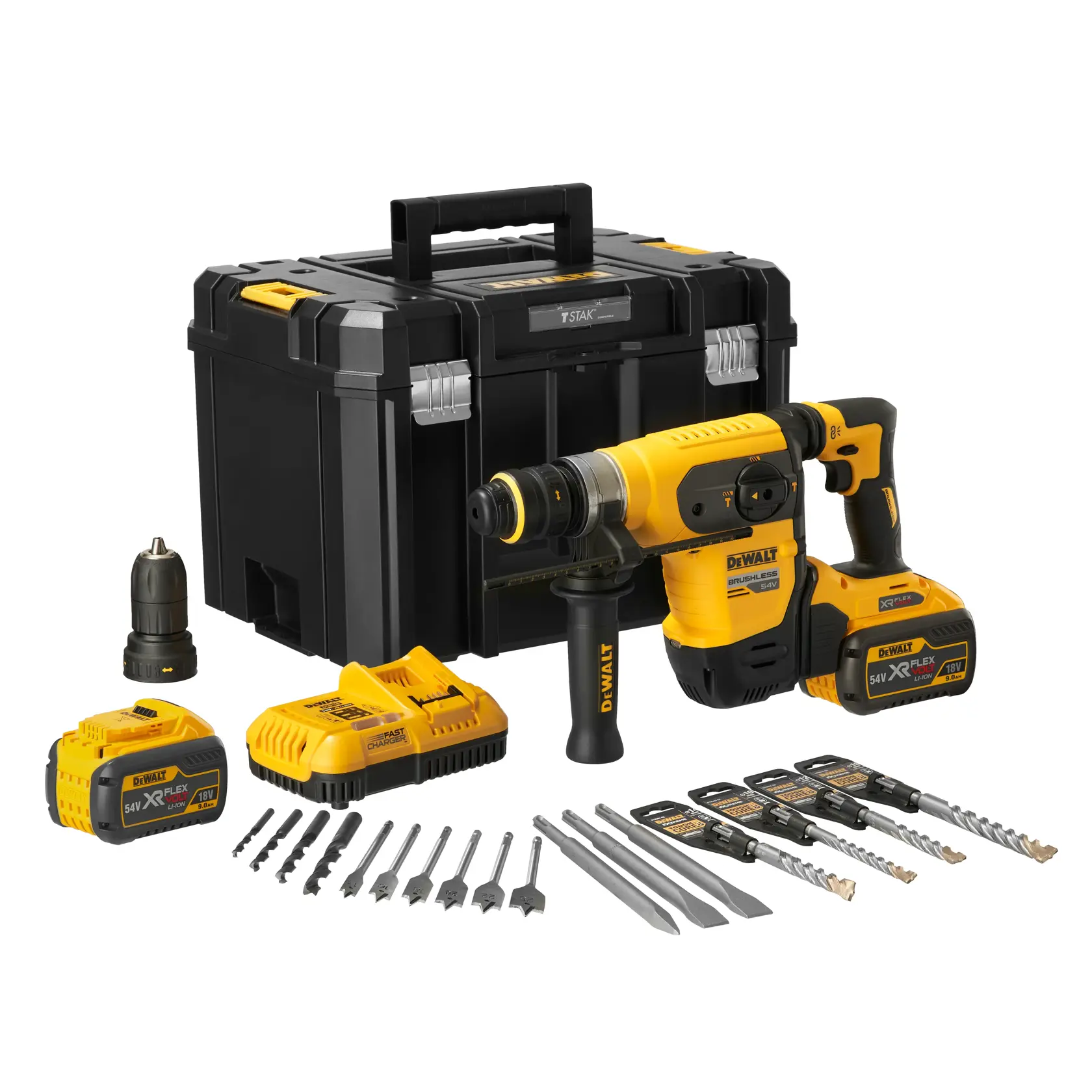 DEWALT® 54V XR FLEXVOLT® SDS Plus 32mm Rotary Hammer With QCC