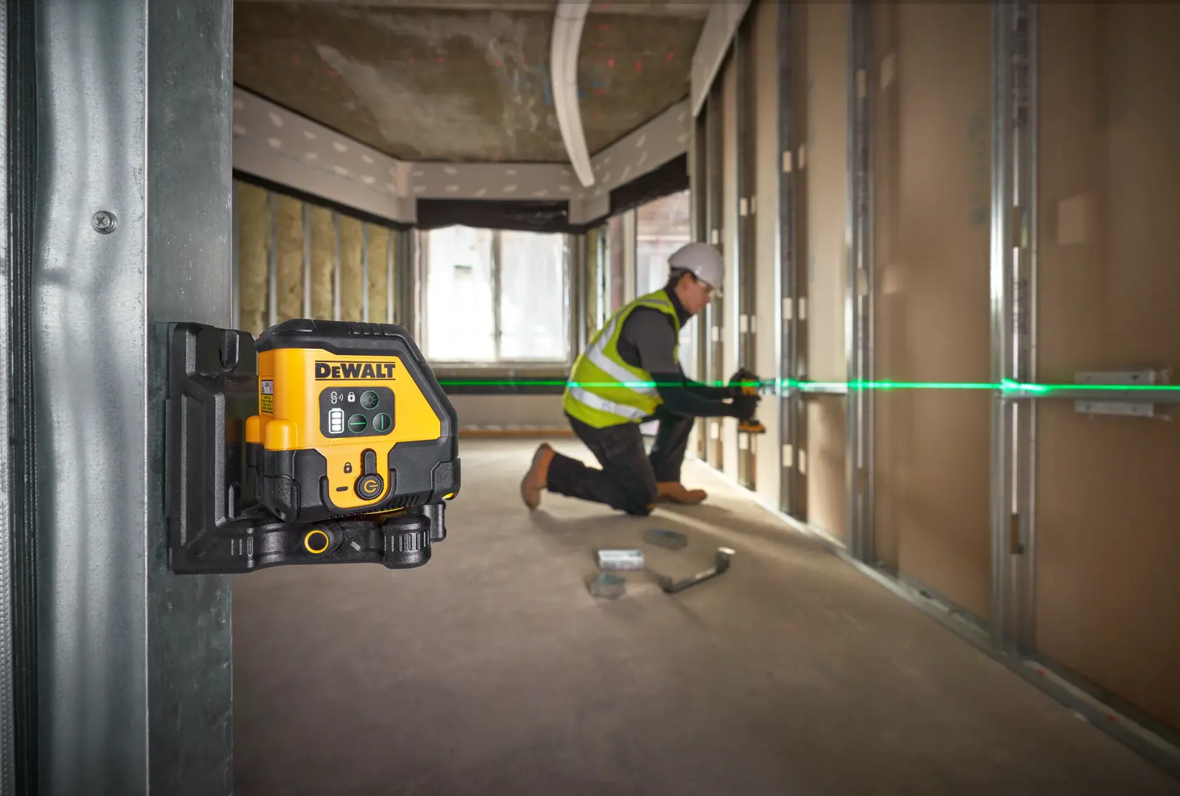 USB Cross Line Green Beam Laser