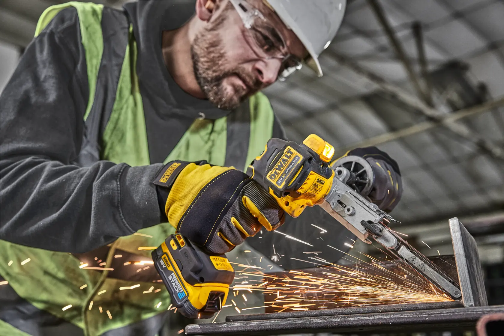DEWALT® 18V XR® Brushless Band File - 2 x POWERSTACK 1.7Ah