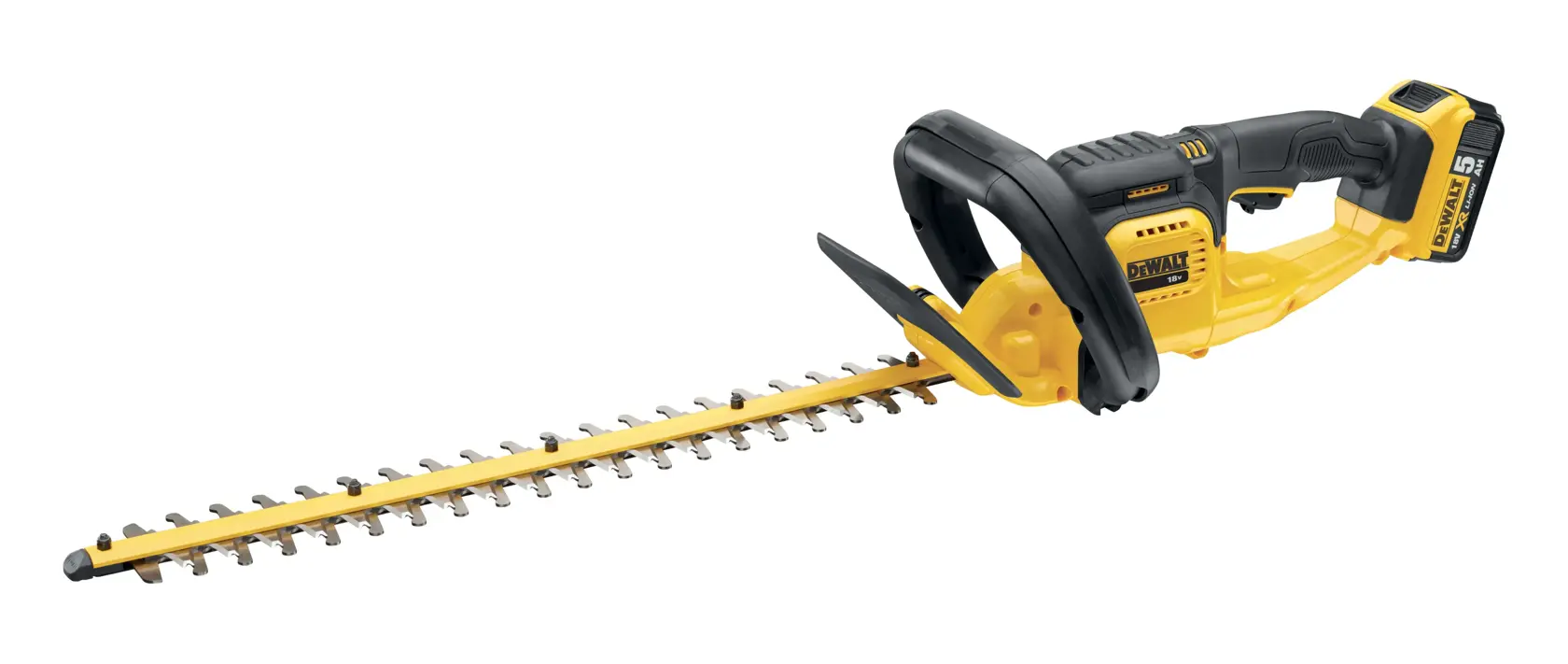 DEWALT® 18V XR® 55cm Hedge Trimmer (19mm Blade Gap) - 1 x 5Ah