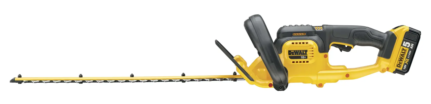 DEWALT® 18V XR® 55cm Hedge Trimmer (19mm Blade Gap) - 1 x 5Ah