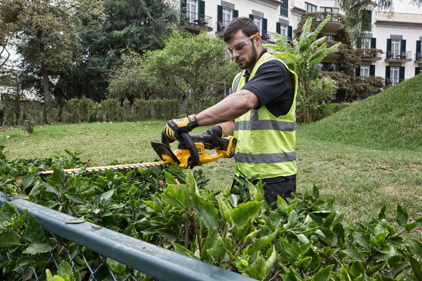 DEWALT® 18V XR® 55cm Hedge Trimmer (19mm Blade Gap) - 1 x 5Ah