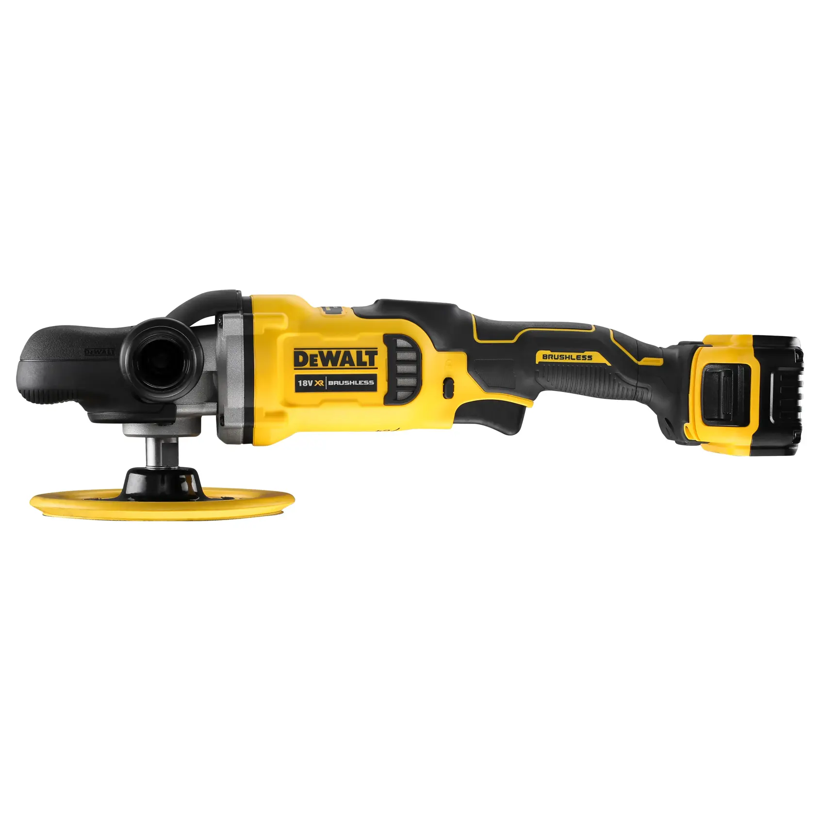 DEWALT® 18V XR® Brushless 125mm Rotary Polisher - 2 x 5Ah