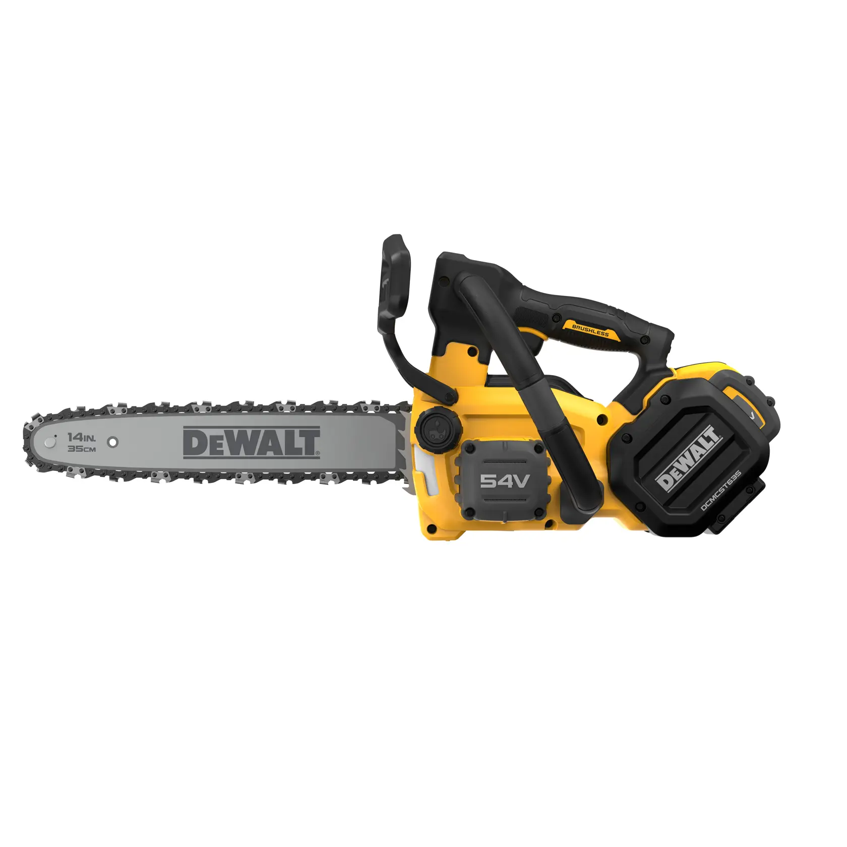 DEWALT® 54V XR FLEXVOLT® 35cm Top Handle Chainsaw - 1 x 9Ah