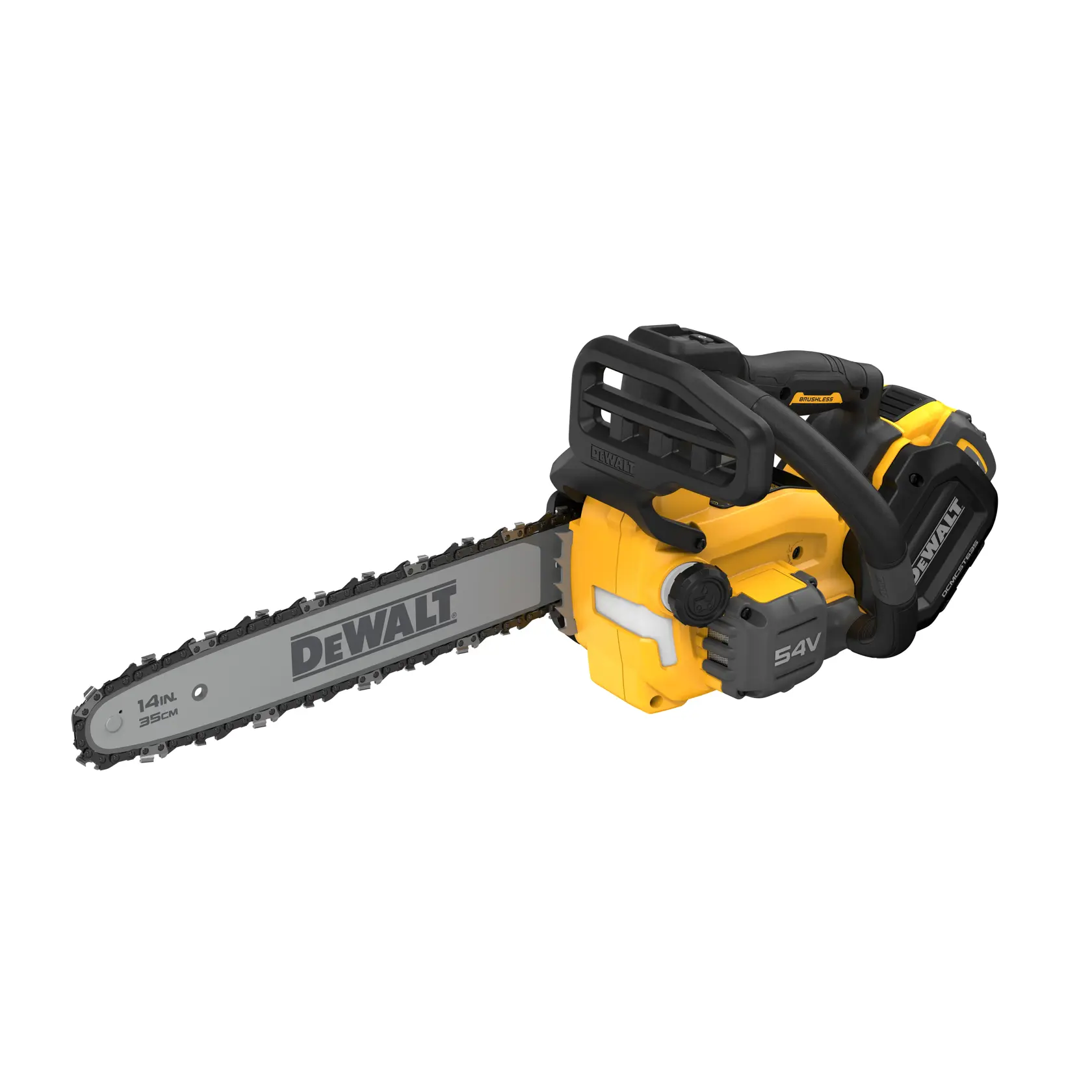 DEWALT® 54V XR FLEXVOLT® 35cm Top Handle Chainsaw - 1 x 9Ah