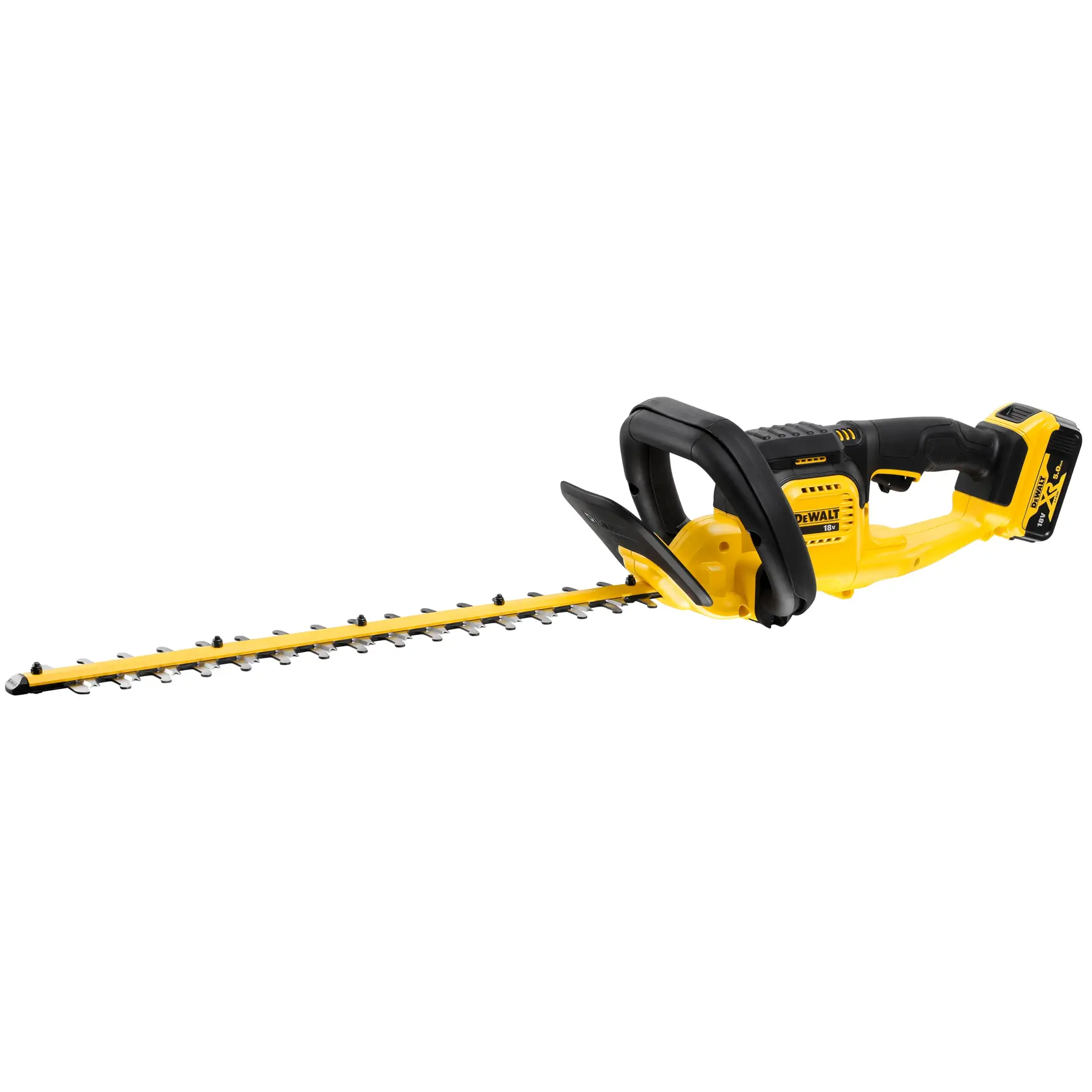 DEWALT® 18V XR® 55cm Hedge Trimmer (25mm Blade Gap) - 1 x 5Ah