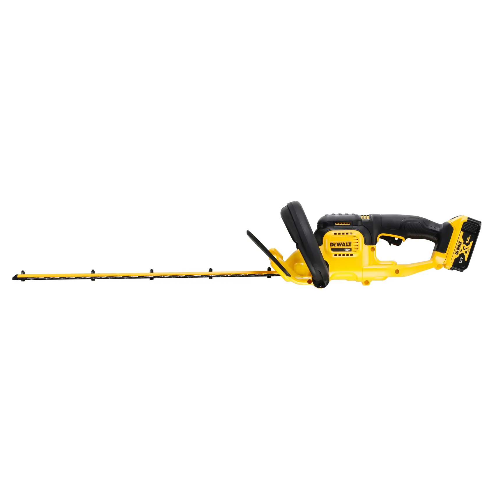 DEWALT® 18V XR® 55cm Hedge Trimmer (25mm Blade Gap) - 1 x 5Ah