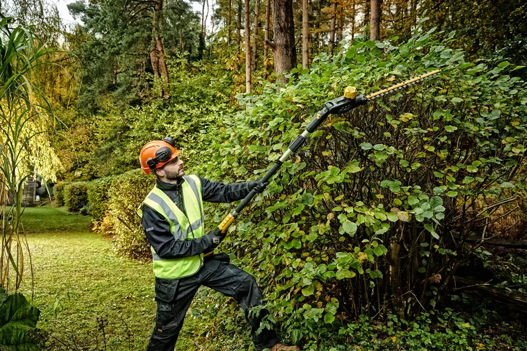 DEWALT® 18V XR® Pole Hedge Trimmer - 1 x 5Ah
